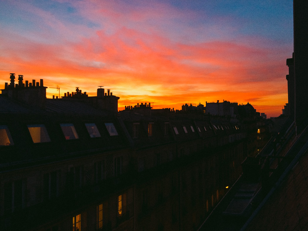 PARIS SUNSET / CHEZ MOI - angdoo.com/blog